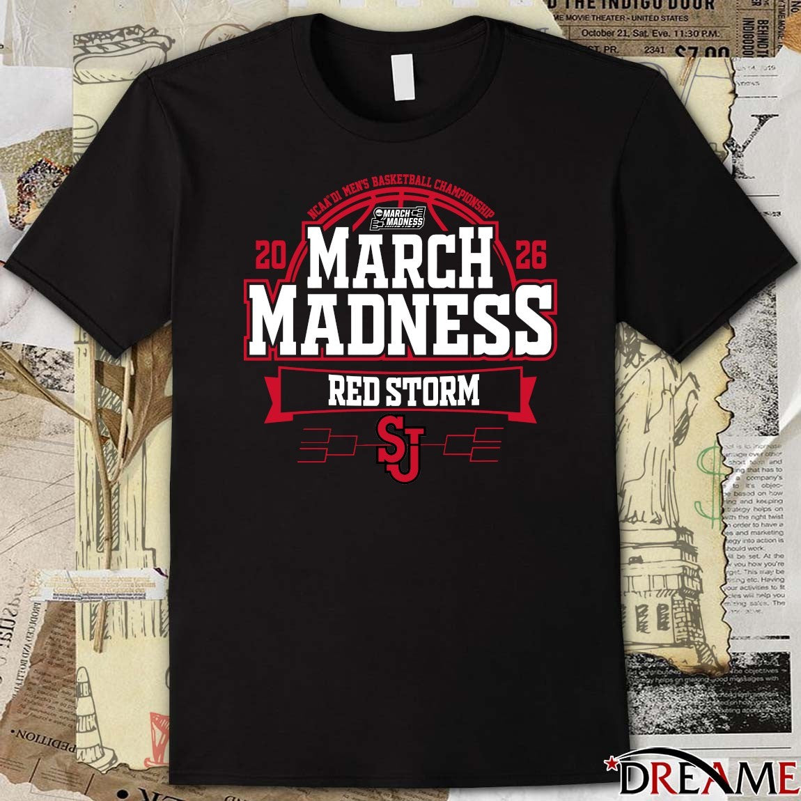 St. John’s Red Storm 2026 NCAA DI Men’s Basketball Championship March Madness t-shirt
