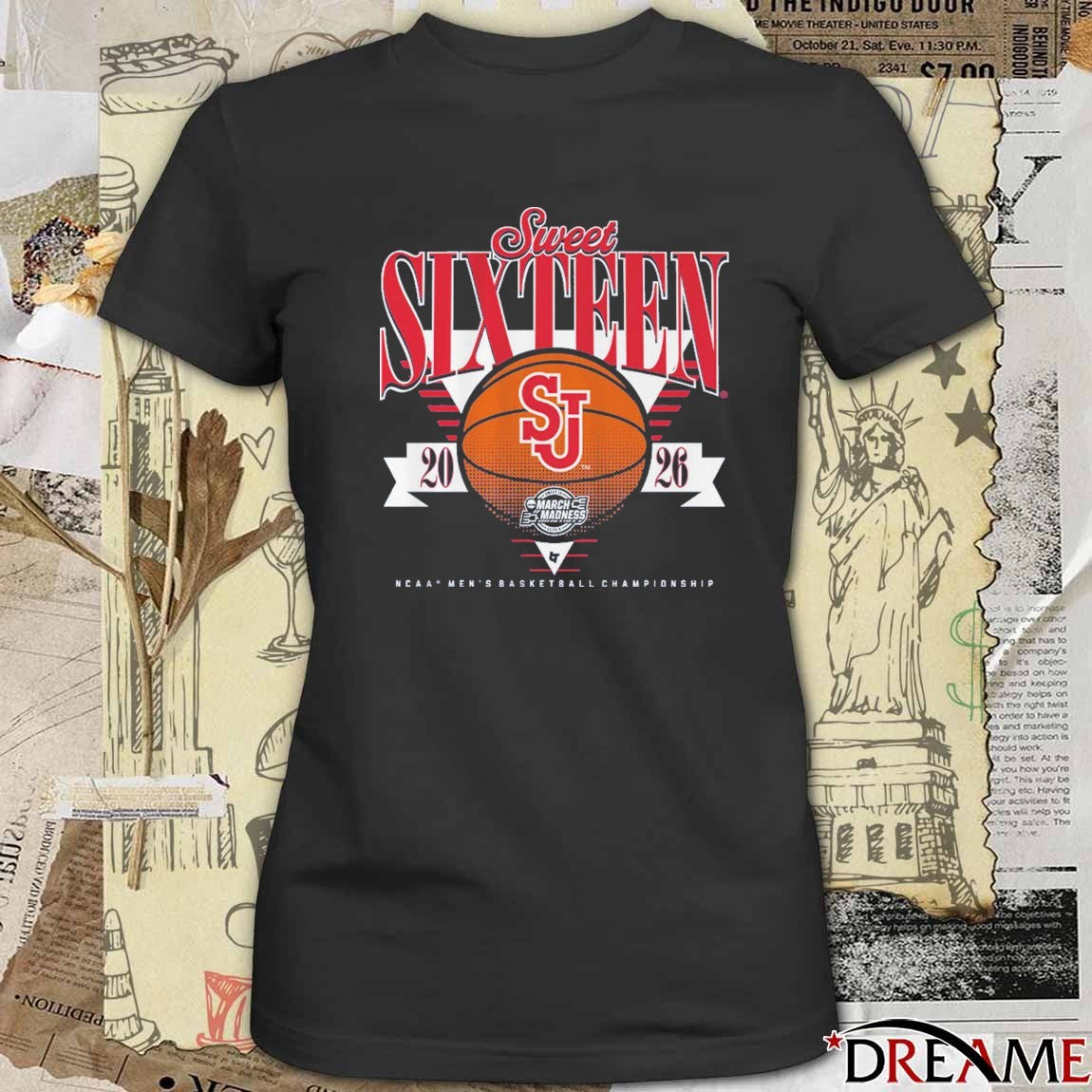 St. John’s Red Storm 2026 NCAA March Madness Sweet Sixteen No 5 Seed East Region Washington DC Duke t-shirt