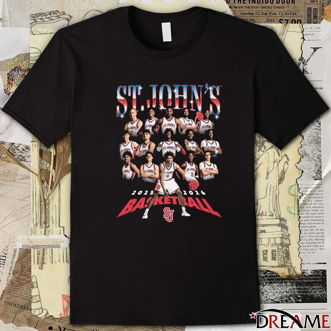 St. John’s Red Storm Men’s Basketball 2025-2026 Team t-shirt