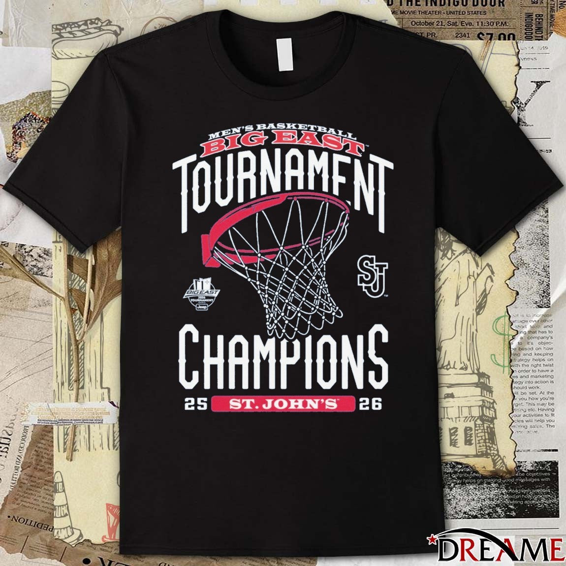 St. John’s Red Storm Men’s Basketball 2026 Big East Tournament Champions t-shirt