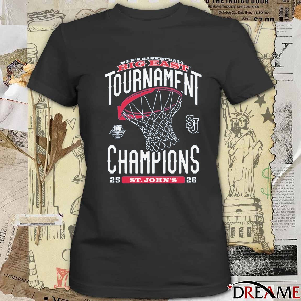 St. John’s Red Storm Men’s Basketball 2026 Big East Tournament Champions t-shirt