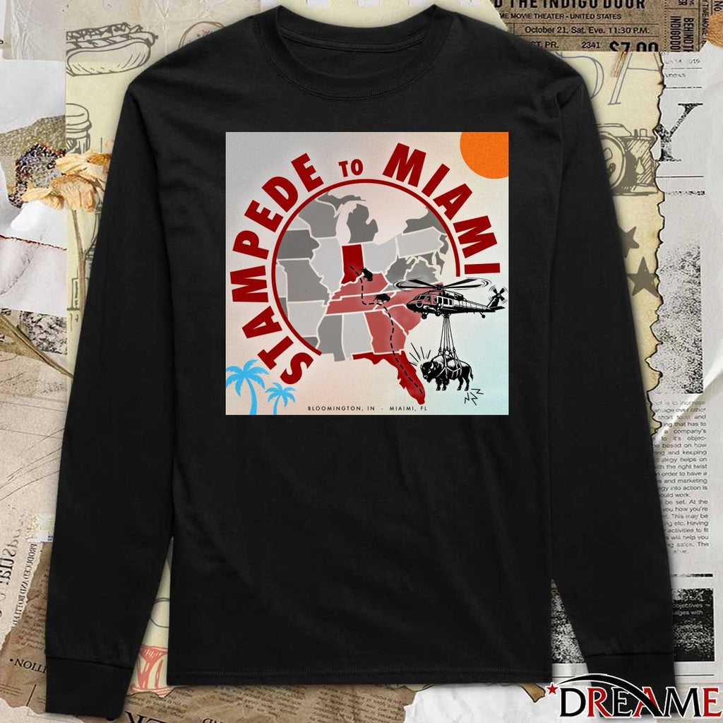 Stampede To Miami Bloomington IN Miami FL t-shirt