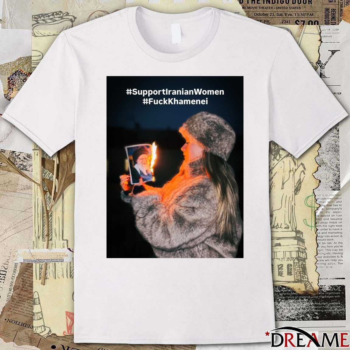 Stand With Iranian Women Support Iranian Women Fuck Khamenei t-shirt