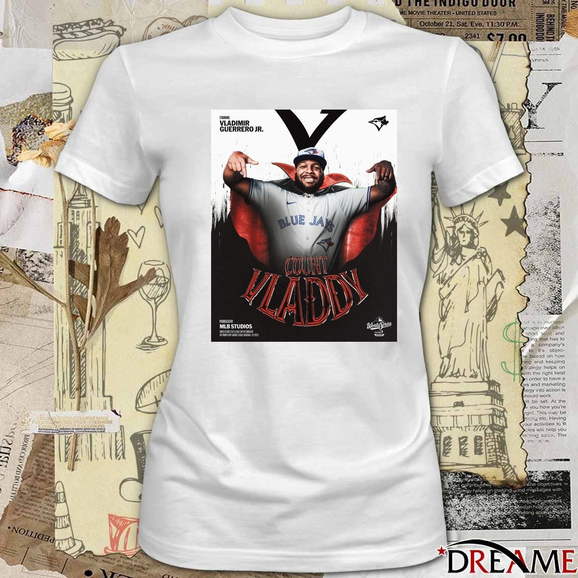 Starring Vladimir Guerrero Jr. Toronto Blue Jays MLB Count Vladdy 2025 Poster t-shirt
