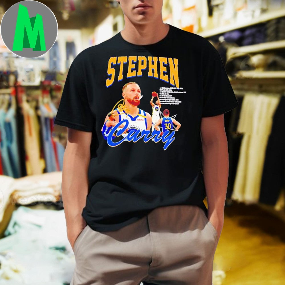 Stephen Curry NBA Golden State Warriors basketball signature shirt