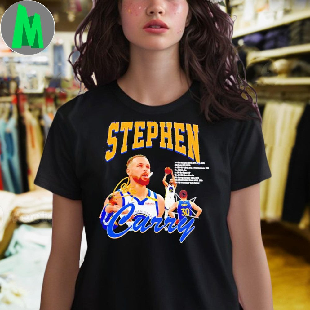 Stephen Curry NBA Golden State Warriors basketball signature shirt