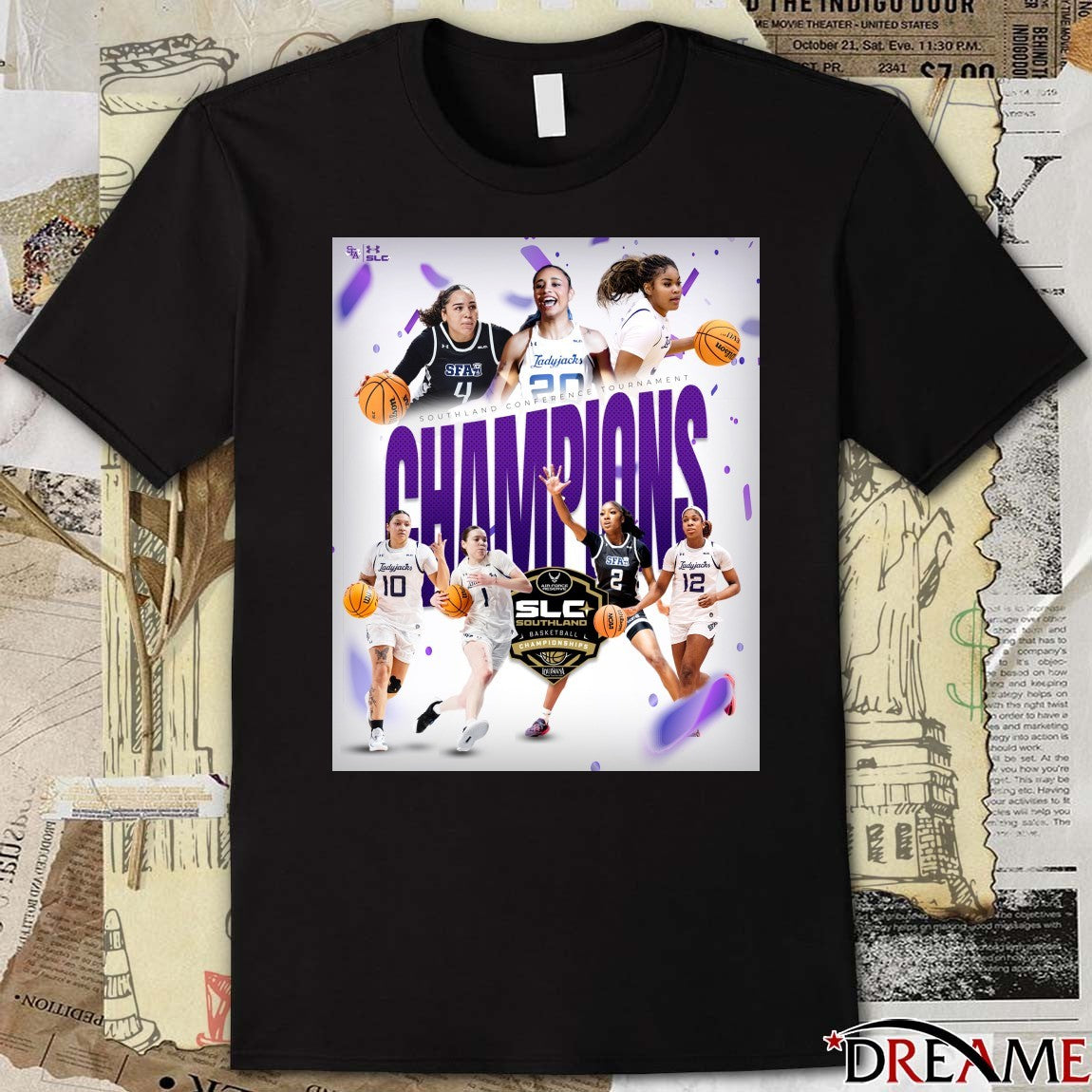 Stephen F. Austin Ladyjacks 2026 SLC Southland Conference Tournament Champions Poster t-shirt
