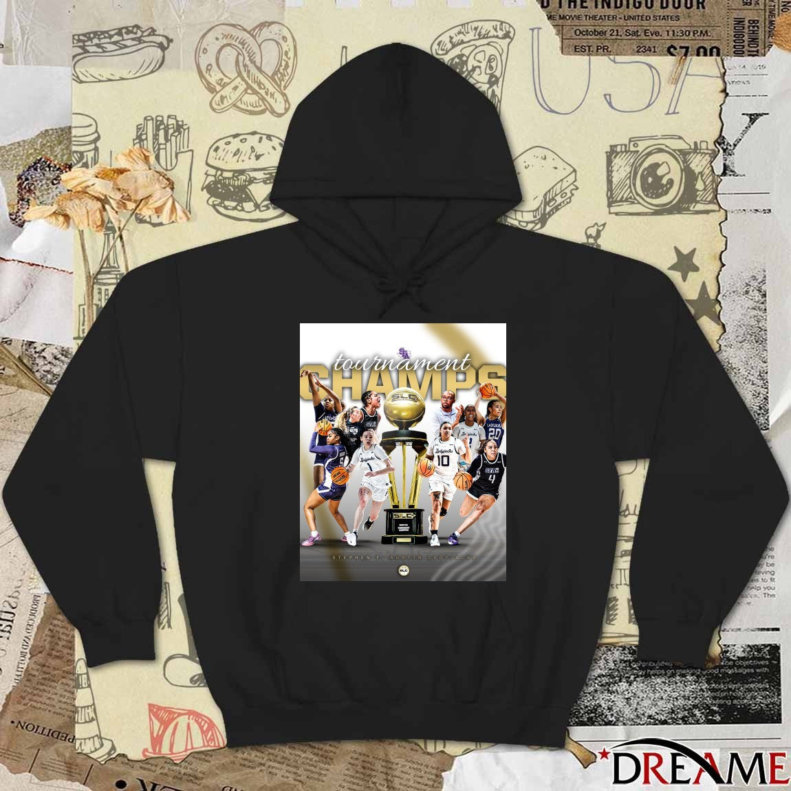 Stephen F. Austin Ladyjacks 2026 Tournament Champs Poster t-shirt