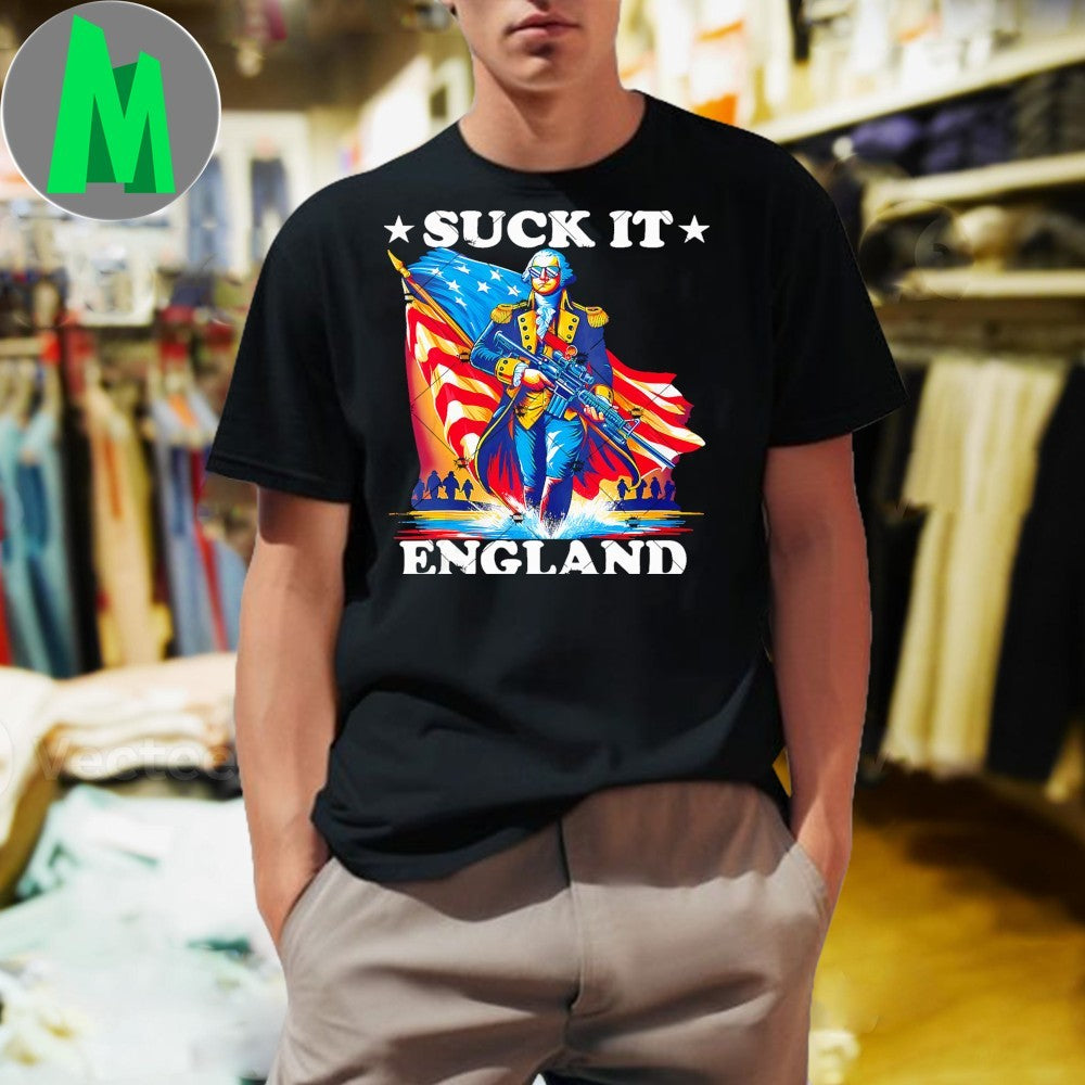 Suck It England Funny George Washington 1776 Shirt
