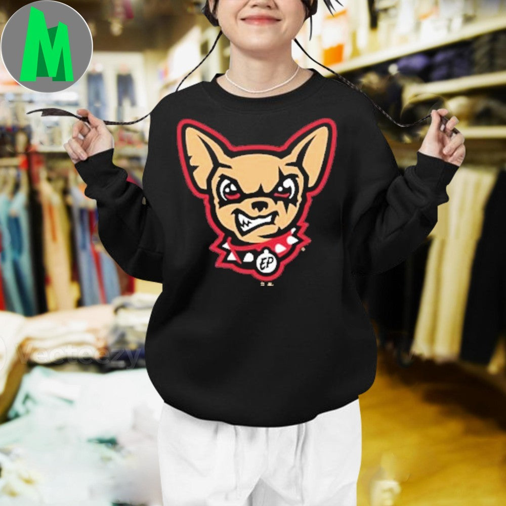 Summit Sportswear El Paso Chihuahuas Mens Black Primary Logo Shirt