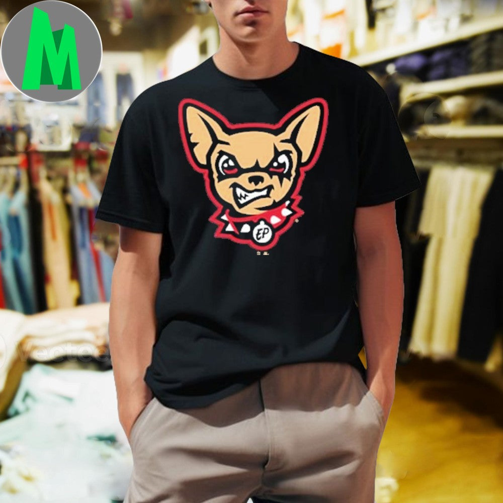 Summit Sportswear El Paso Chihuahuas Mens Black Primary Logo Shirt