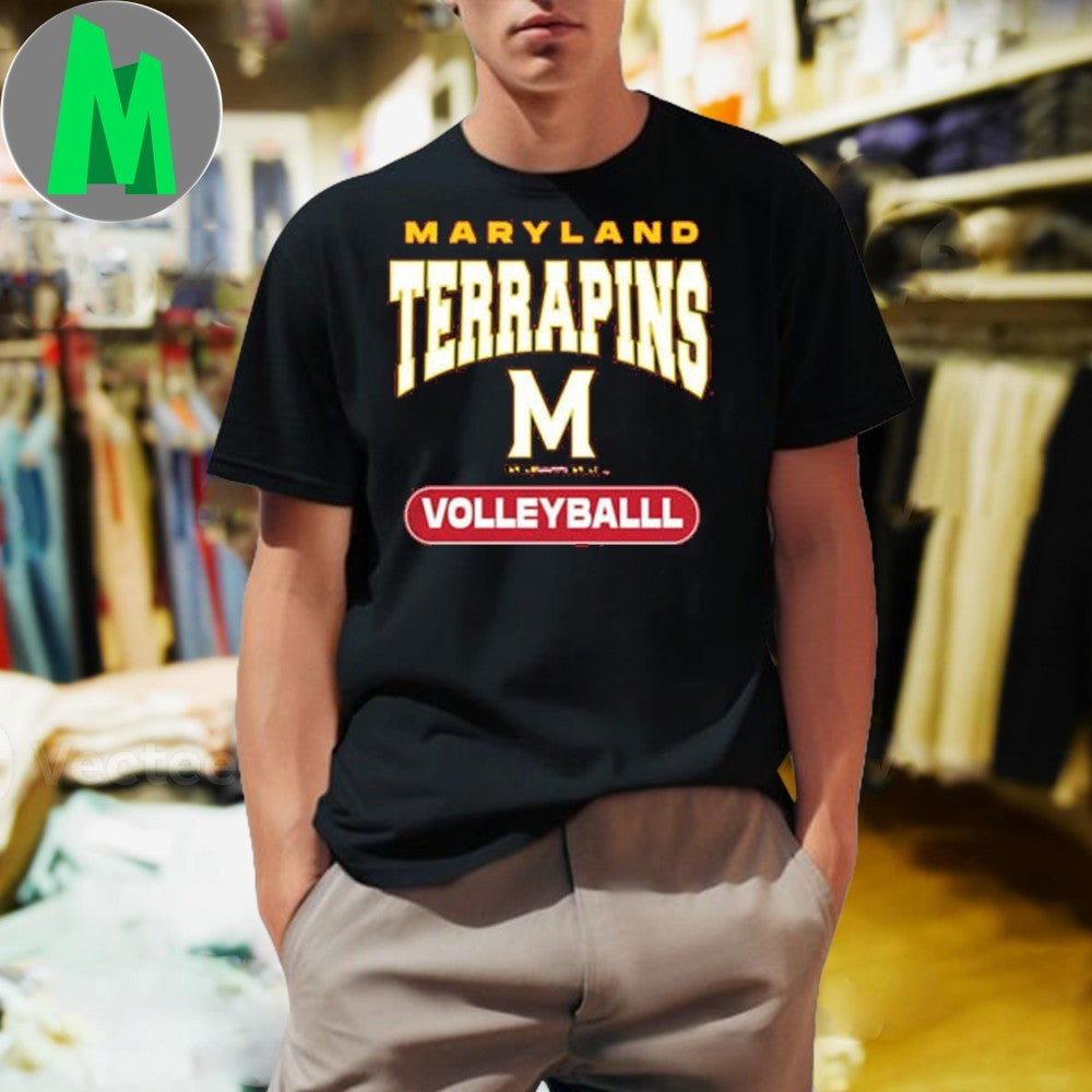 Summit Sportswear Maryland Terrapins Red Volleyballl Shirt