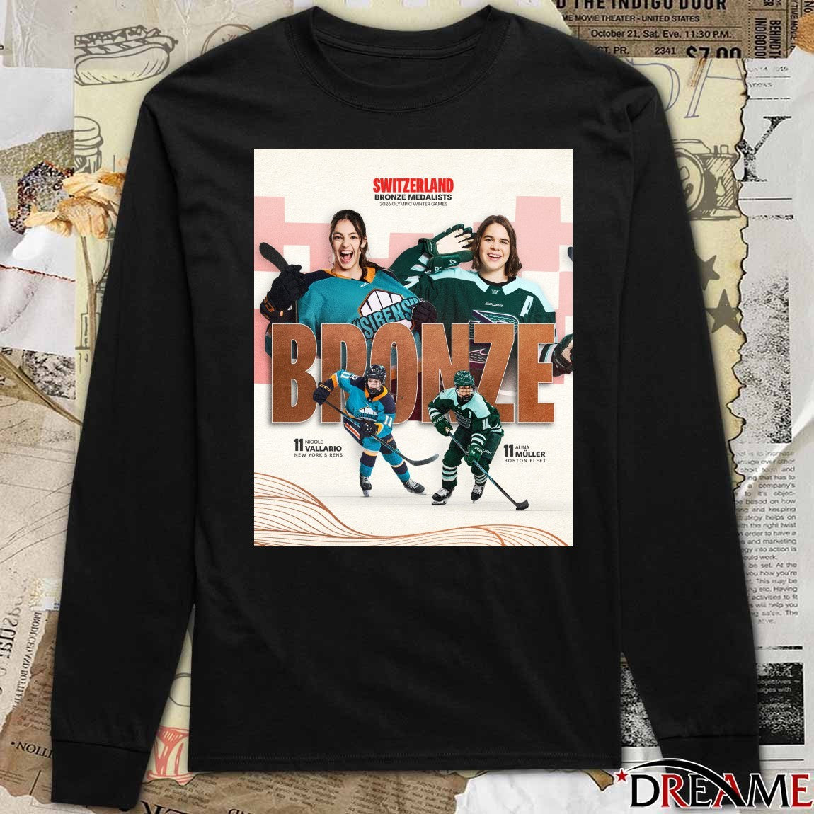 Switzerland Hockey Bronze Medallists 2026 Olympic Winter Games Milano Cortina 2026 t-shirt