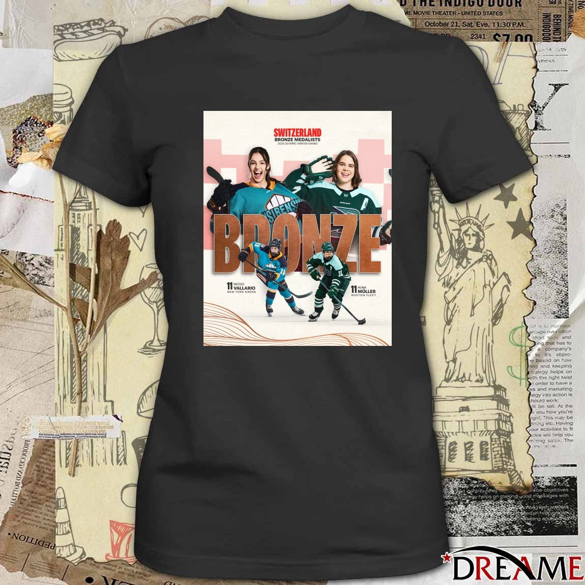 Switzerland Hockey Bronze Medallists 2026 Olympic Winter Games Milano Cortina 2026 t-shirt