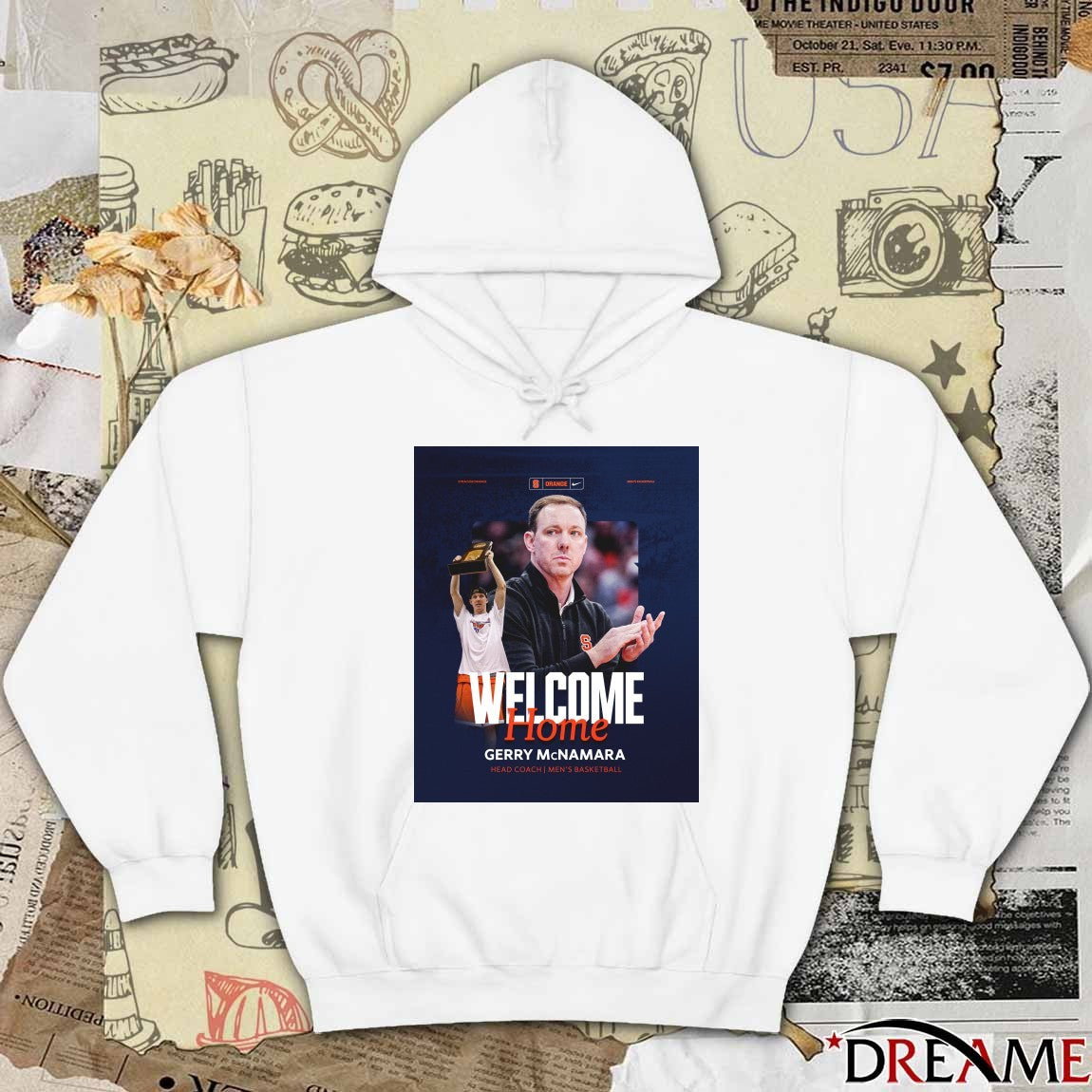 Syracuse Men’s Basketball Welcome Home, Gerry Mcnamara Head Coach Poster t-shirt