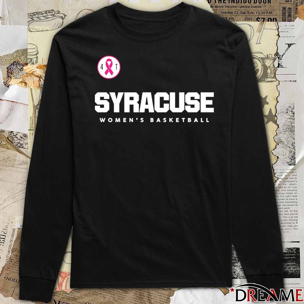 Syracuse Women’s Basketball Pink-Out Breast Cancer Awareness t-shirt