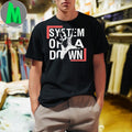 System Of A Down Band Logo Hand Graphic Music Fan T-Shirt