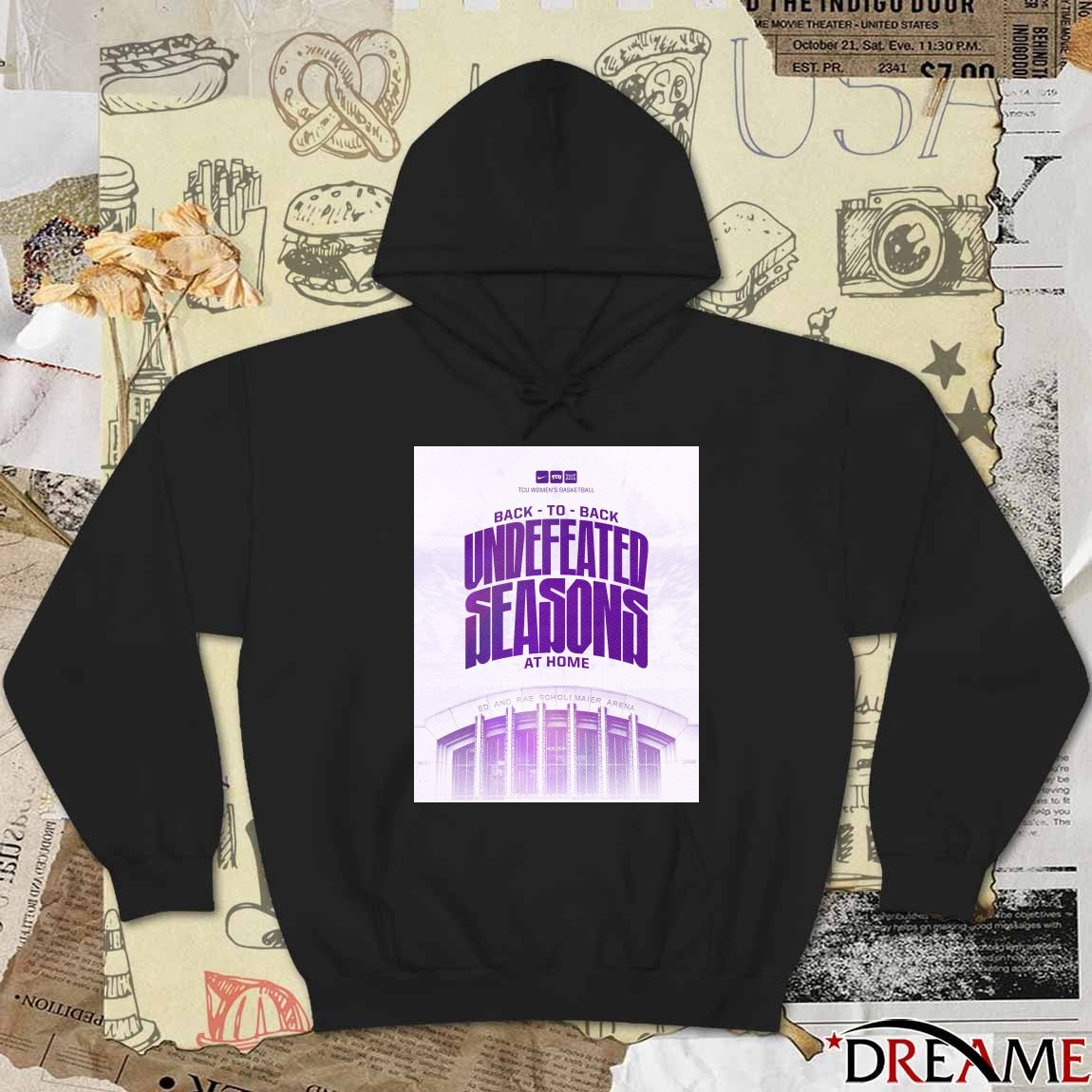 TCU Women’s Basketball Back-to-back Undefeated Seasons Poster t-shirt