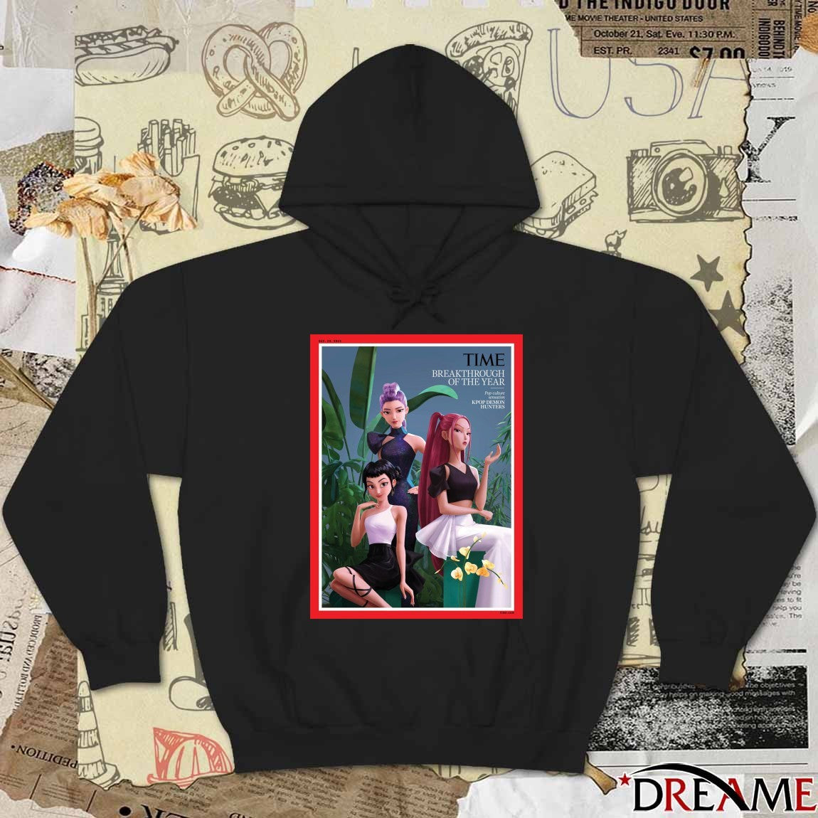 TIME Breakthrough Of The Year 2025 Pop-culture sensation KPop Demon Hunters Poster t-shirt