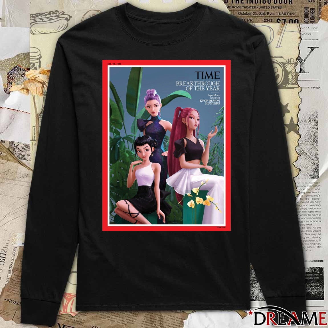 TIME Breakthrough Of The Year 2025 Pop-culture sensation KPop Demon Hunters Poster t-shirt