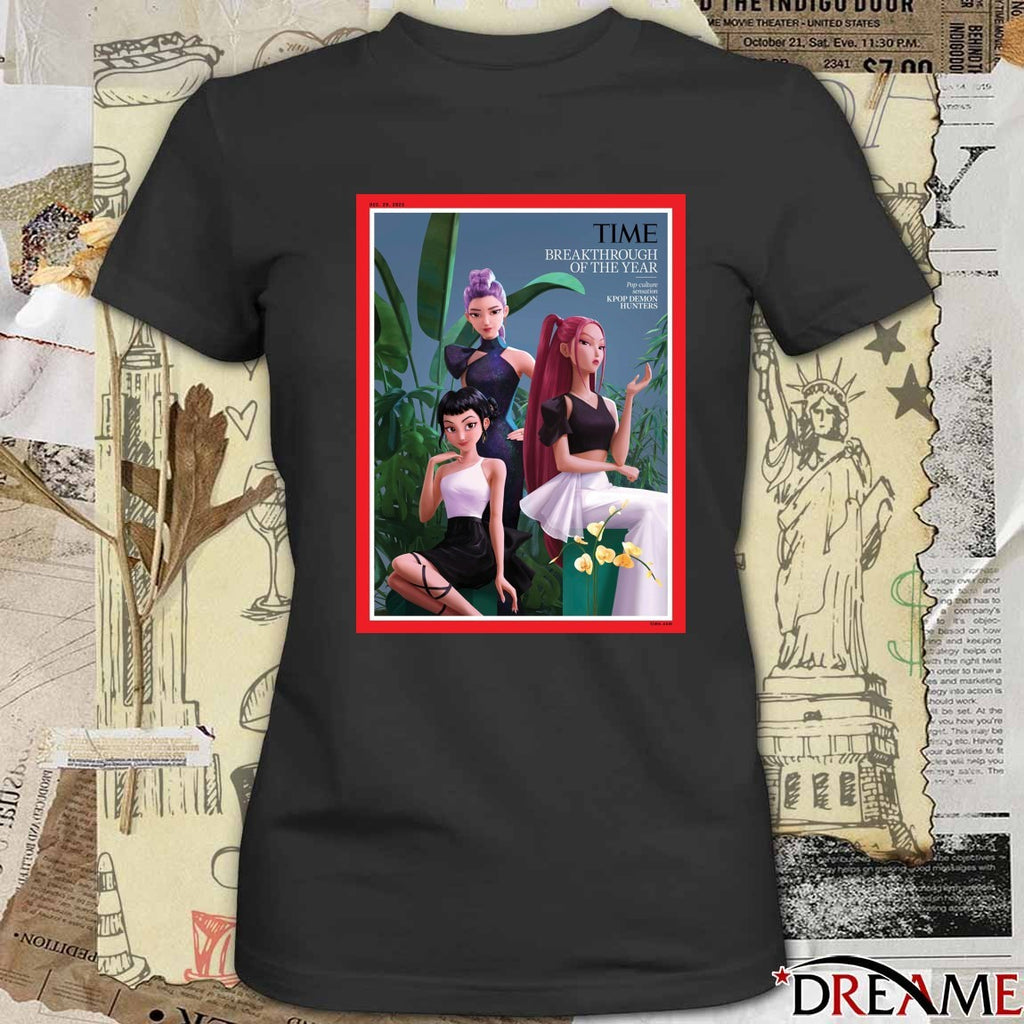 TIME Breakthrough Of The Year 2025 Pop-culture sensation KPop Demon Hunters Poster t-shirt