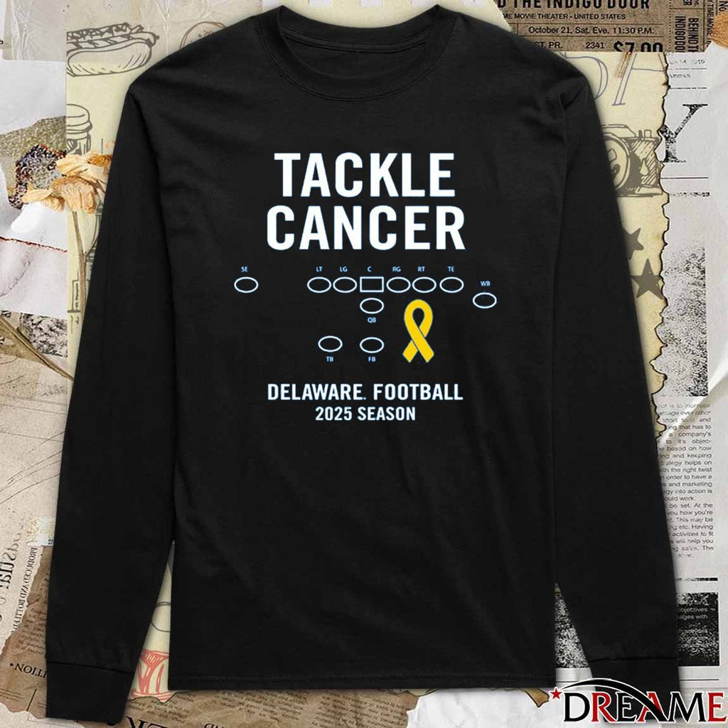 Tackle Cancer Delaware Football 2025 Season t-shirt