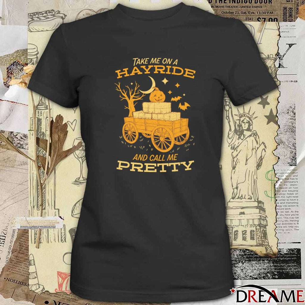 Take Me On A Hayride And Call Me Pretty The Chivery Halloween 2025 Fanart t-shirt