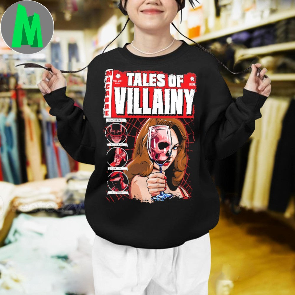 Tales of Villainy Comic Book Style Horror Fan T-Shirt