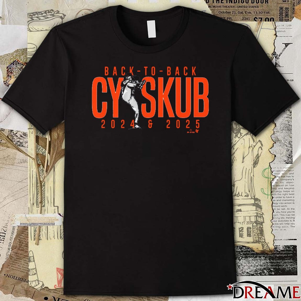 Tarik Skubal Cy Skub Back-to-Back 2024-2025 Detroit Tigers t-shirt