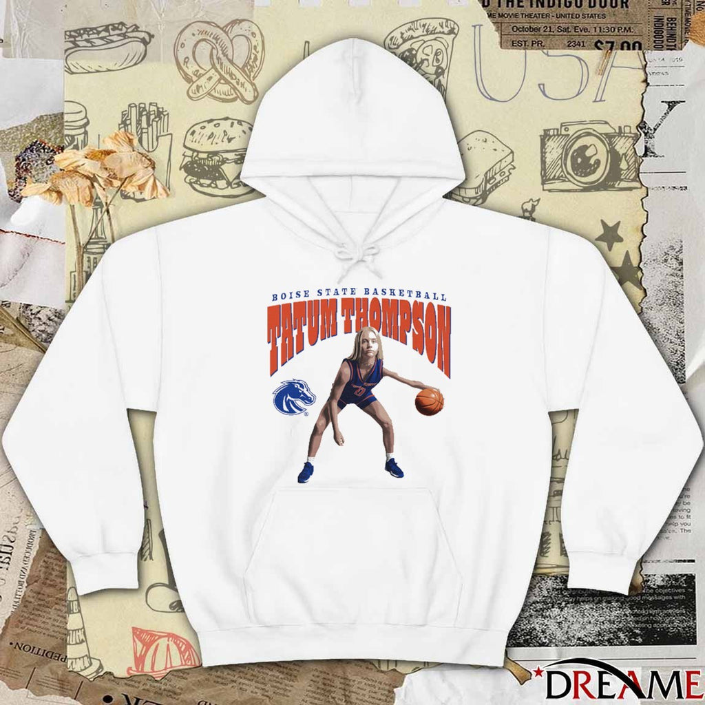Tatum Thompson Arch Illustrated Boise State Basketball t-shirt