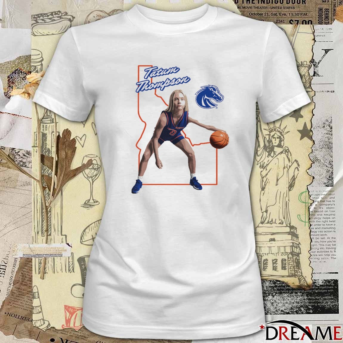 Tatum Thompson Hometown Boise State Basketball NIL t-shirt