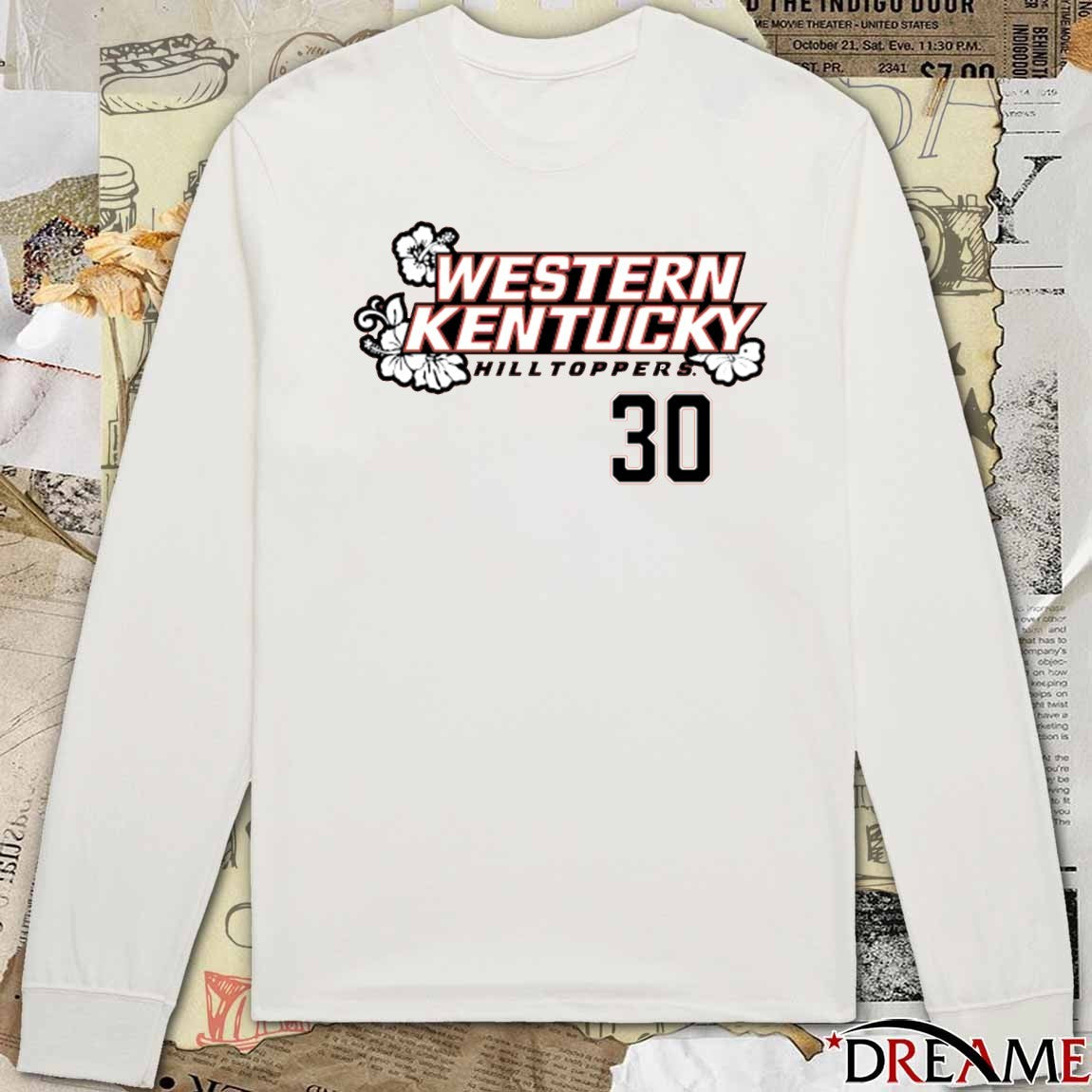 Teagan Moore 30 Western Kentucky Hilltoppers Men’s Basketball t-shirt