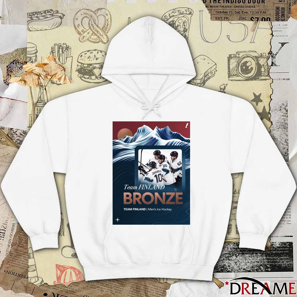 Team Finland Takes Bronze In Men’s Ice Hockey Back To Back Winter Olympic Medals Poster t-shirt