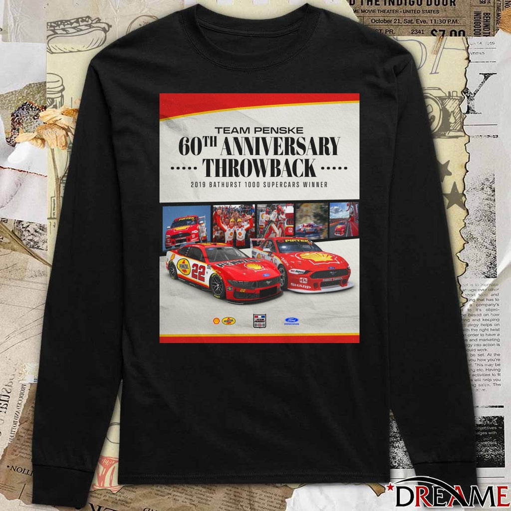 Team Penske 60th Anniversary Throwback 2019 Bathurst 1000 Supercars Winner Poster t-shirt