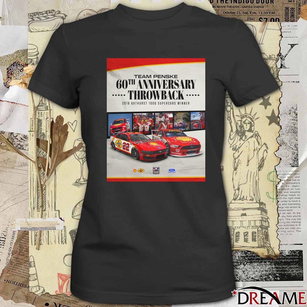 Team Penske 60th Anniversary Throwback 2019 Bathurst 1000 Supercars Winner Poster t-shirt