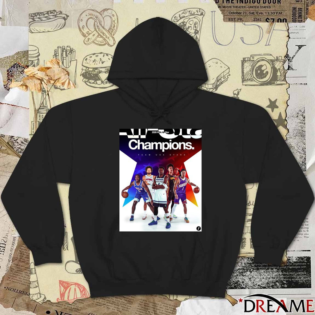 Team Stars Wins The 2026 Nba All-star Game Champions 2026 Poster t-shirt
