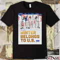 Team USA U.s. Figure Skating Team Winter Belongs To US Poster t-shirt