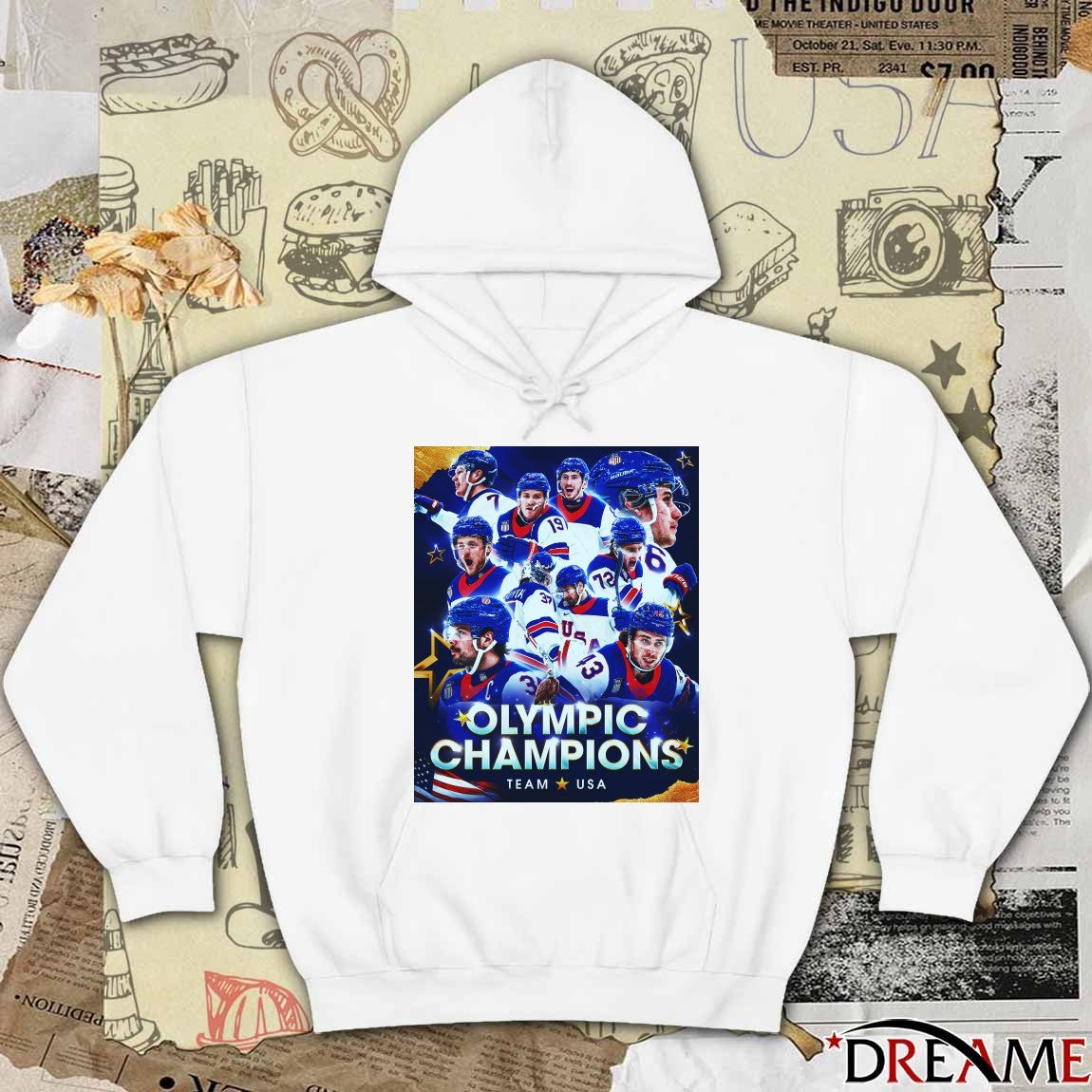 Team USA Wins The Gold Medal Milano Cortina 2026 Winter Olympics Champions Poster t-shirt