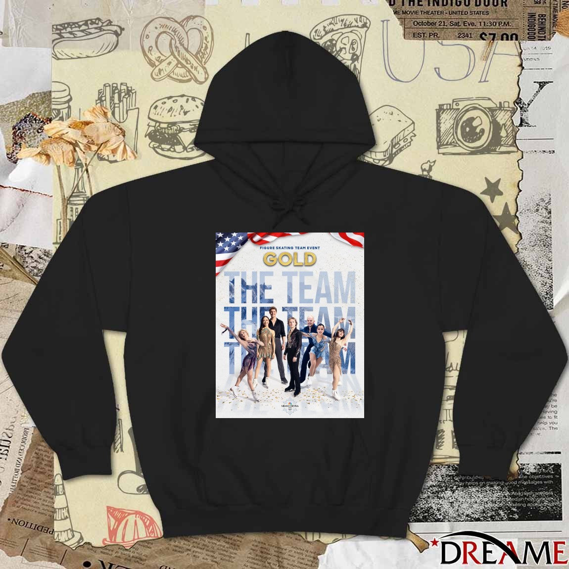 Team USA is GOLDEN in the team figure skating event Winter Olympics Poster t-shirt