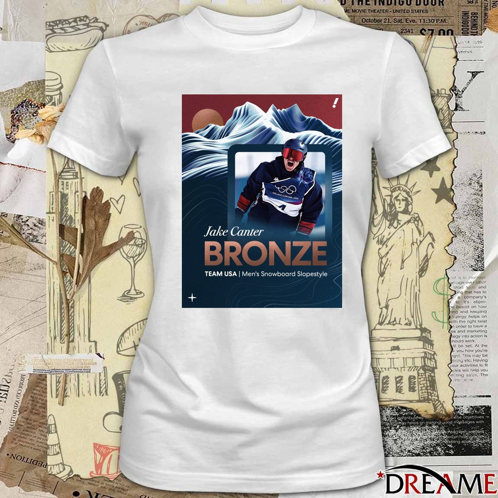Team USA’s Jake Canter Bronze Medal Men’s Snowboard Slopestyle 2026 Winter OIympics t-shirt