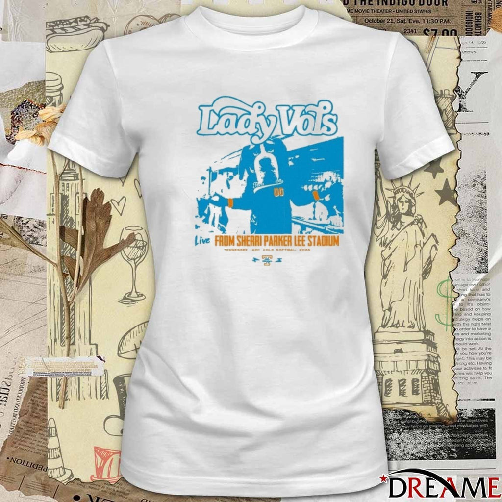 Tennessee Lady Vols Live From Sherri Parker Lee Stadium t-shirt