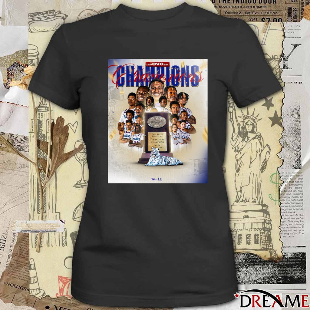 Tennessee State University Men’s Basketball 2026 Ohio Valley Conference Champions Poster t-shirt