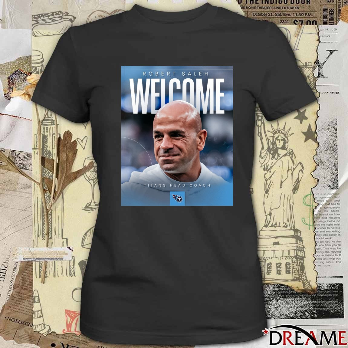 Tennessee Titans Head Coach Robert Saleh Welcome Poster t-shirt