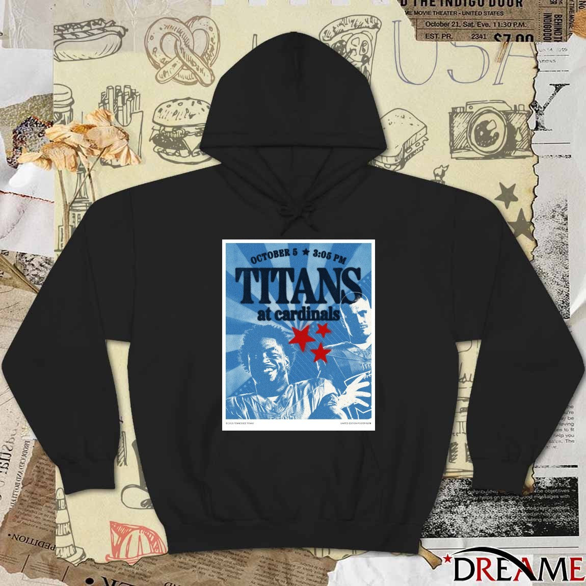 Tennessee Titans at Arizona Cardinals final score 22-21 October 5, 2025 Poster t-shirt