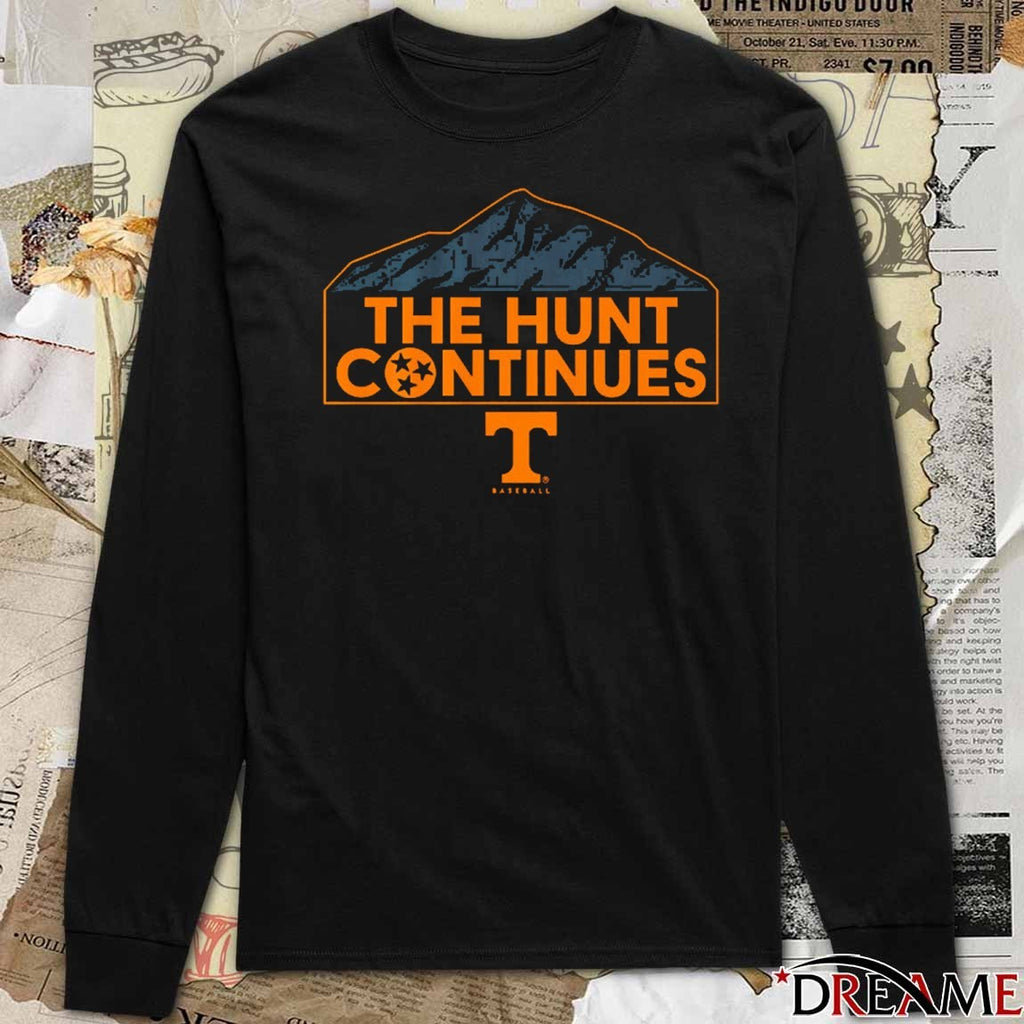 Tennessee Vols Baseball NCAA The Hunt Continues Mountain Logo t-shirt
