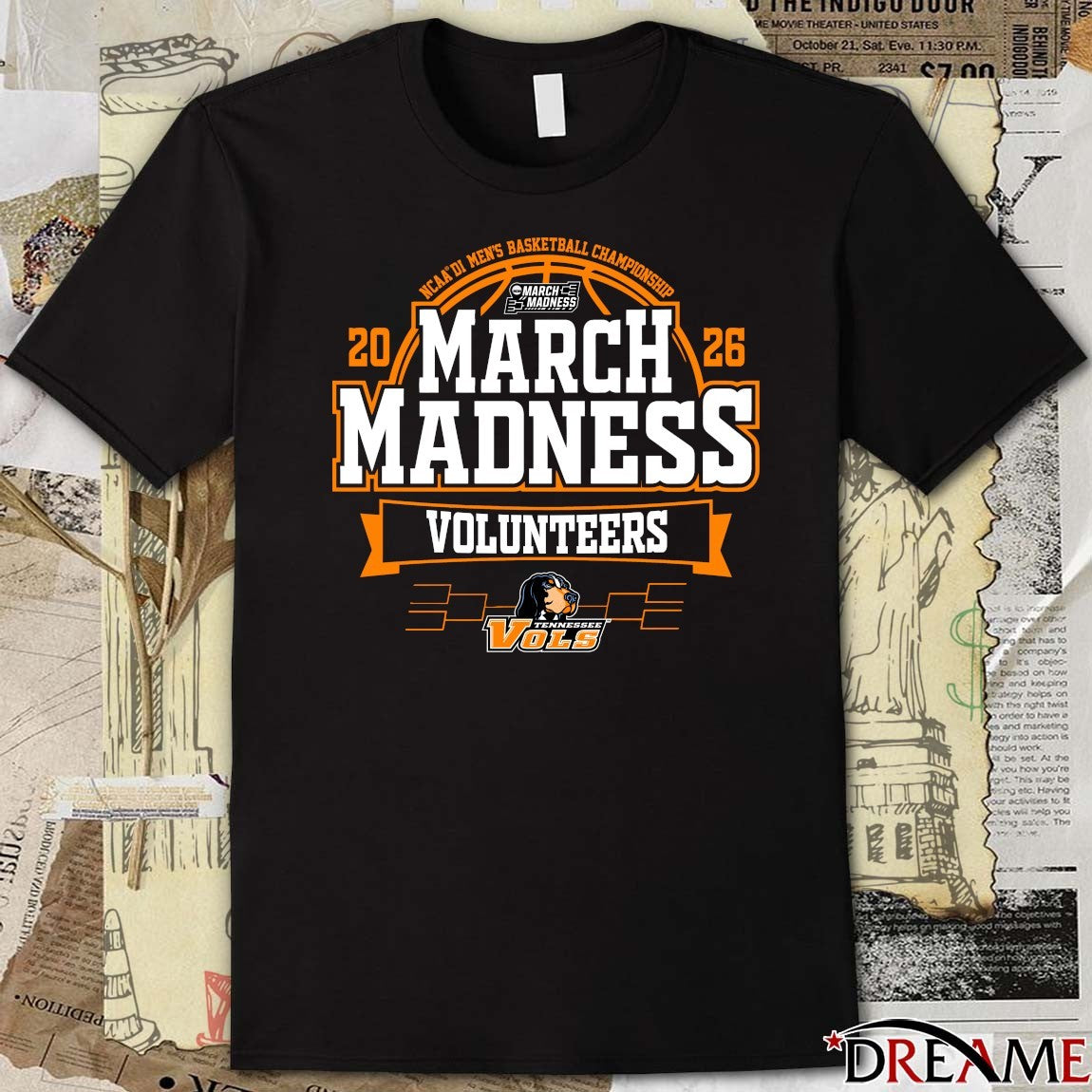 Tennessee Volunteers 2026 NCAA DI Men’s Basketball Championship March Madness t-shirt
