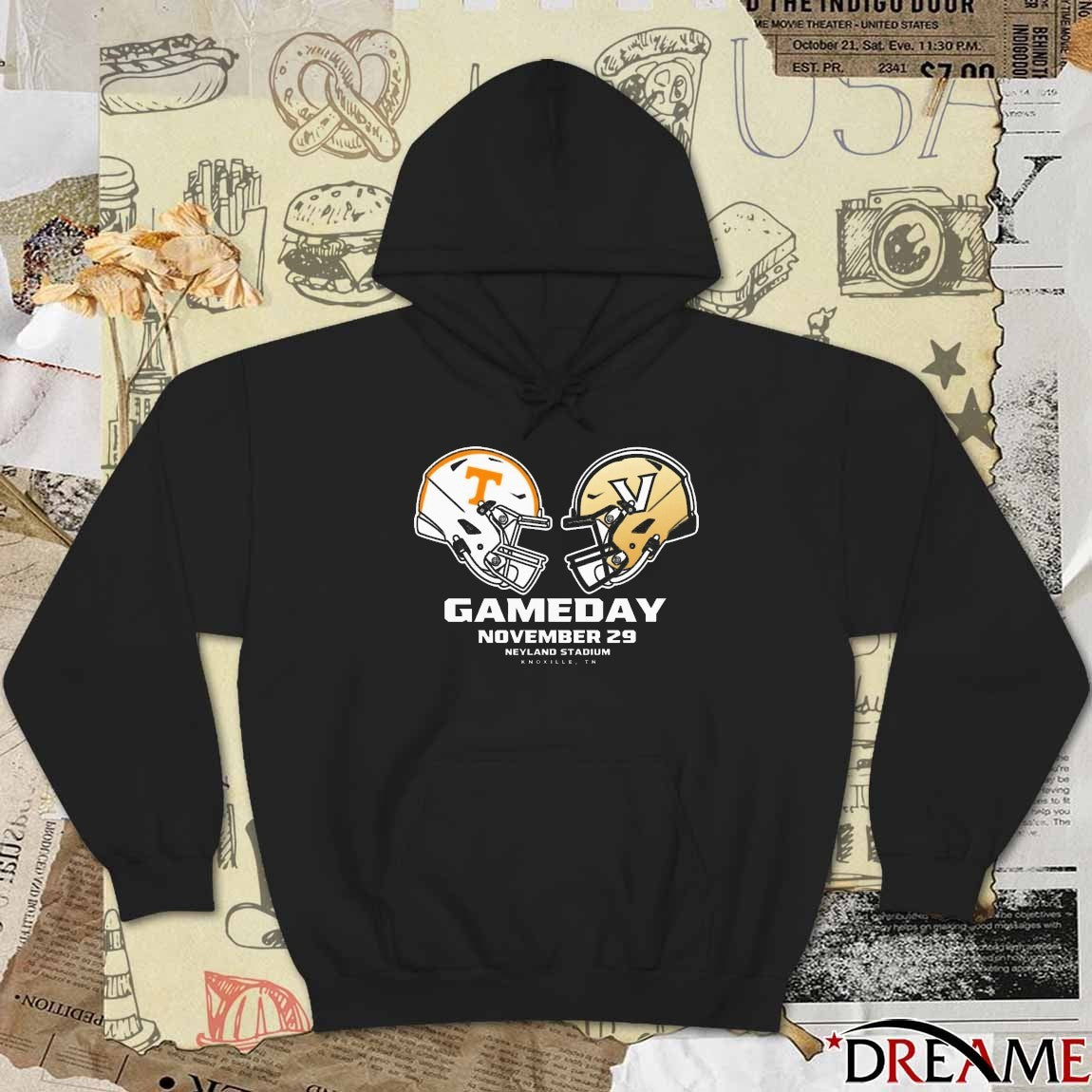 Tennessee Volunteers Vs Vanderbilt Commodores College Football November 29 Neyland Stadium Knoxville TN t-shirt