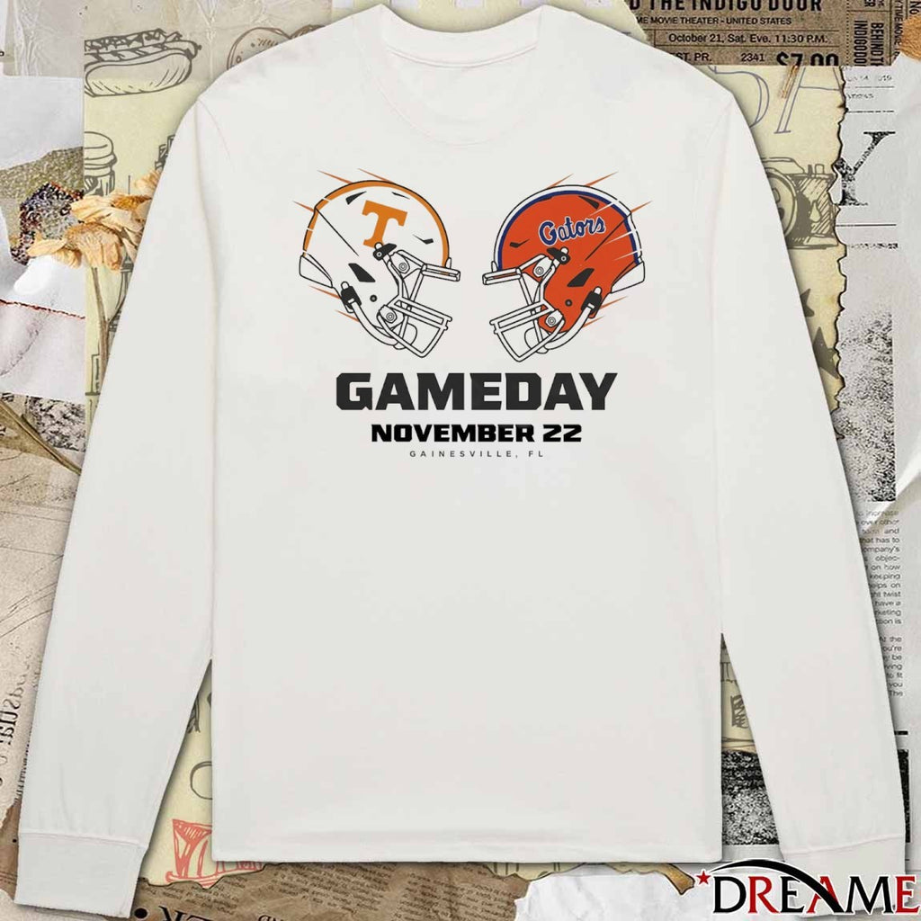 Tennessee Volunteers vs Florida Gators College Football November 22 Gainesville, FL t-shirt