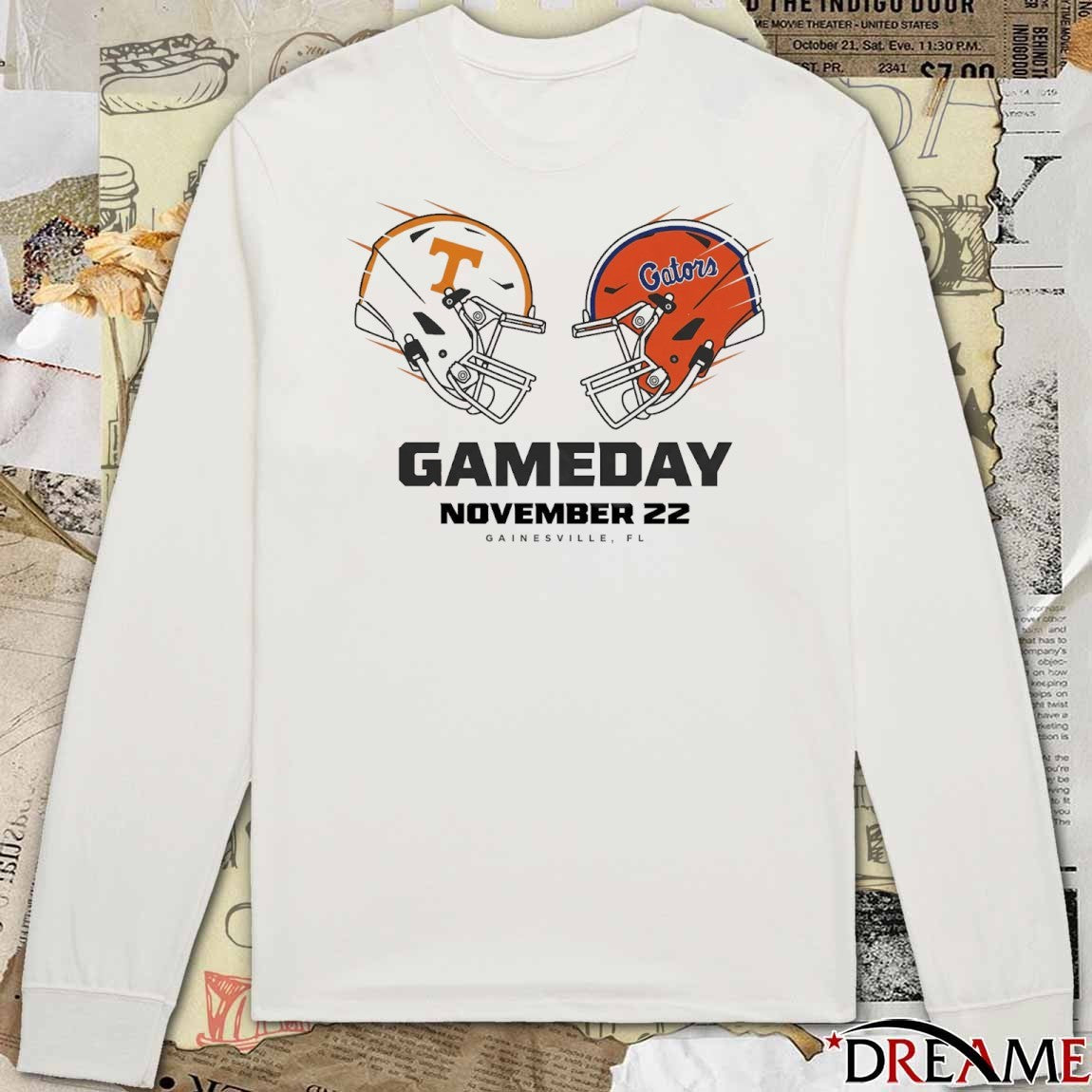 Tennessee Volunteers vs Florida Gators College Football November 22 Gainesville, FL t-shirt