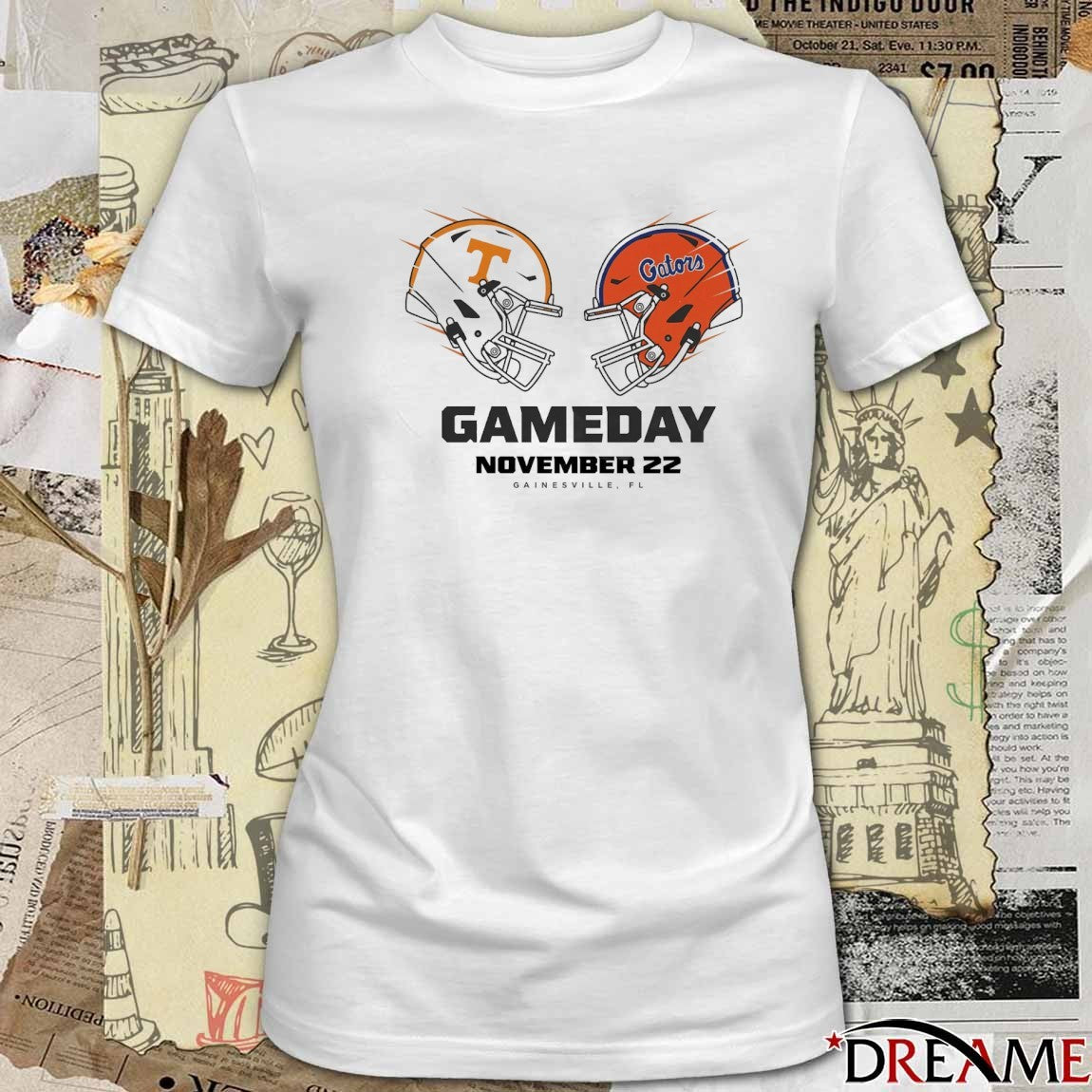 Tennessee Volunteers vs Florida Gators College Football November 22 Gainesville, FL t-shirt